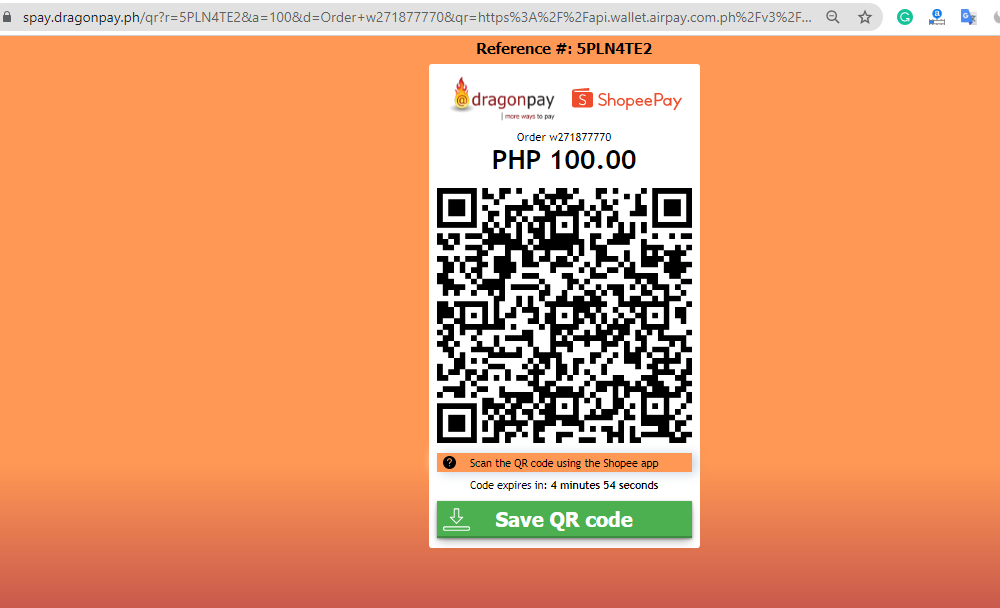 ShopeePay scan QR code